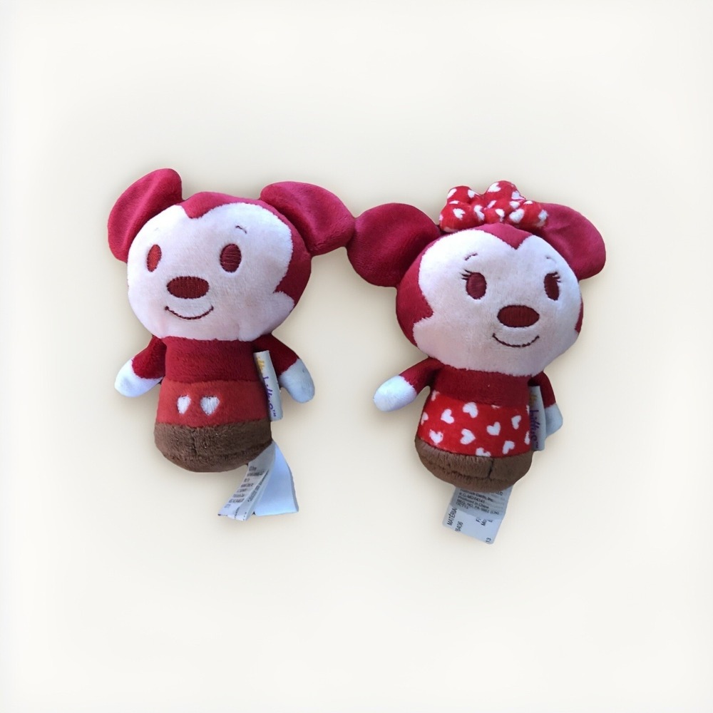 Mickey And Minnie Mouse Happy Hearts Limited Edition Itty Bitty‎ By Hallmark